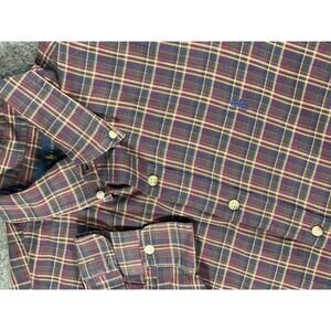 Ralph Lauren Men's Plaid Button-Down Shirt - Size L With Navy Pony Logo
